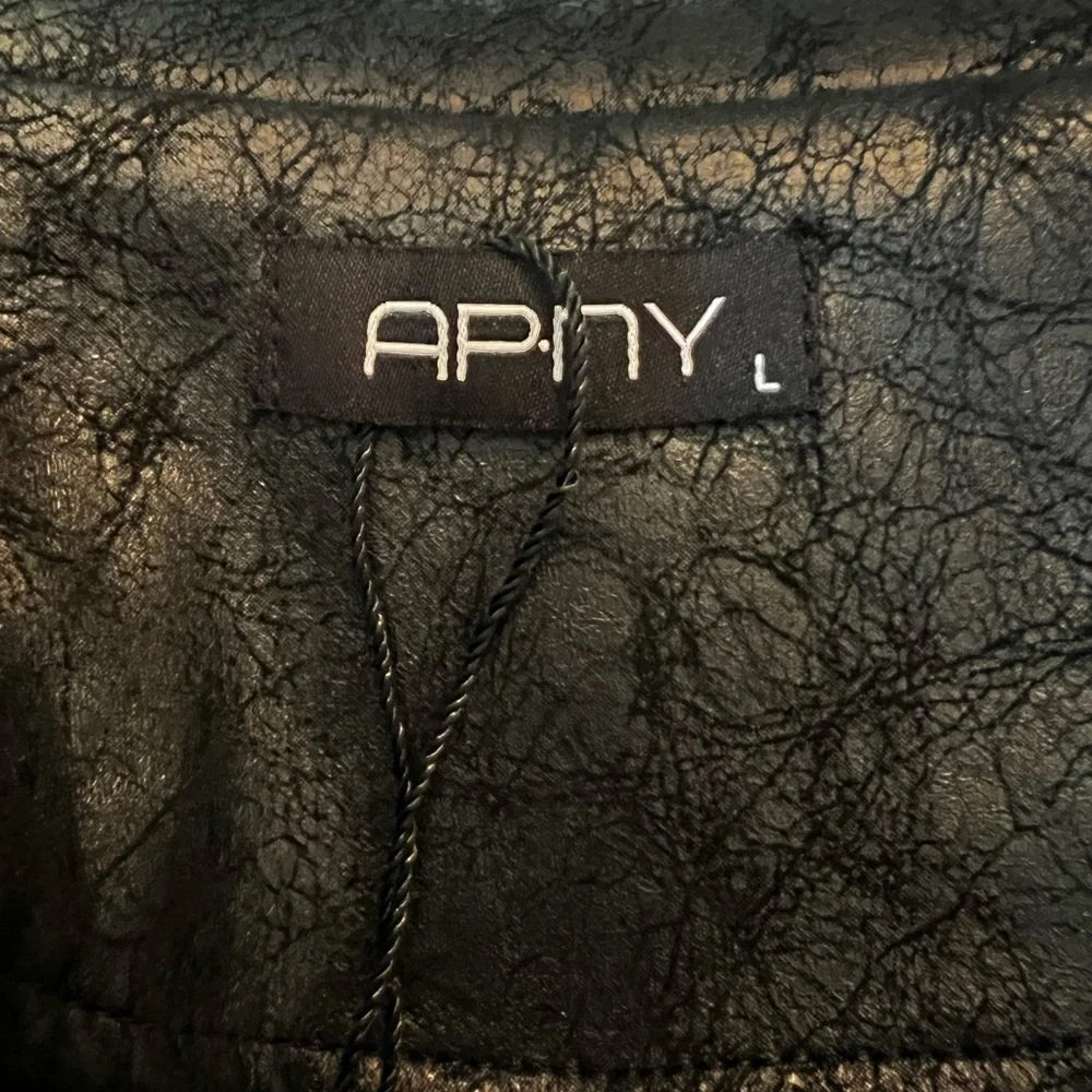 APNY vegan leather moto jacket, new without tags